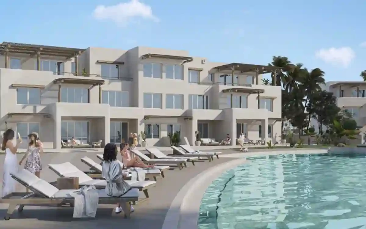 شاليه 65م للبيع في هاسيندا ويست بالم هيلز الساحل الشمالي